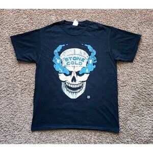 Stone Cold Steve Austin WWE Wrestling T-Shirt Men's Medium Graphic Print Shirt